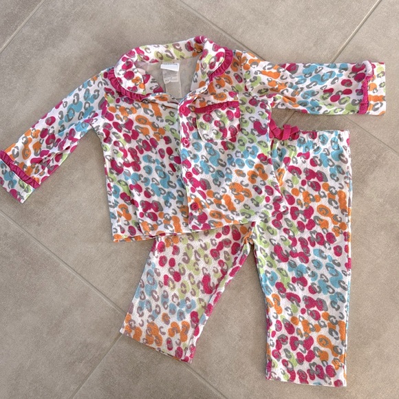 Absorba Other - *Gently Worn* Absorba 2 Piece Soft Colorful Print Flannel Pajama Set - 12M